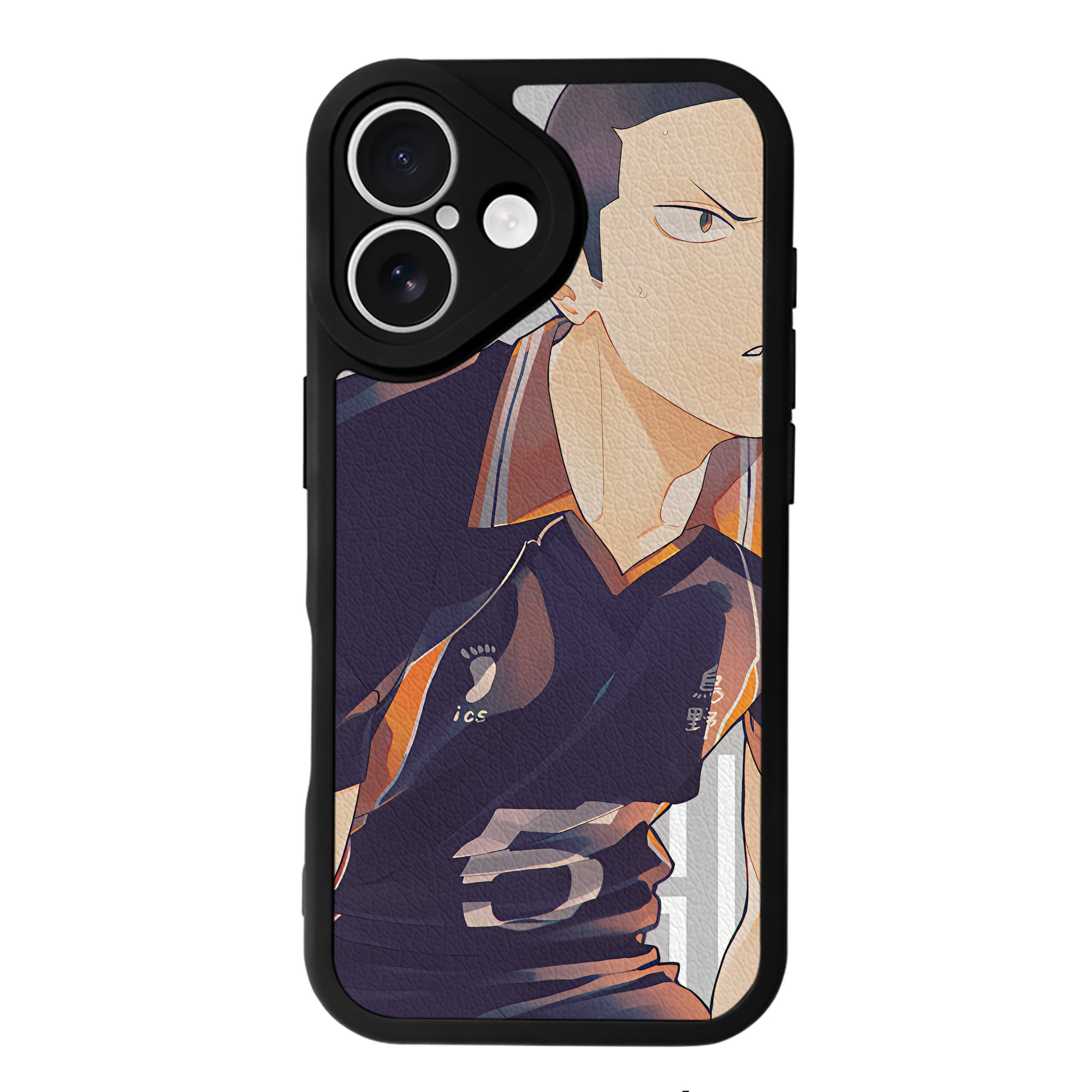 （画像用） ハイキュー!! Haikyu!! 【iPhone 16シリーズ対応】シリコンスマホケース（レザー調） 材質：シリコン